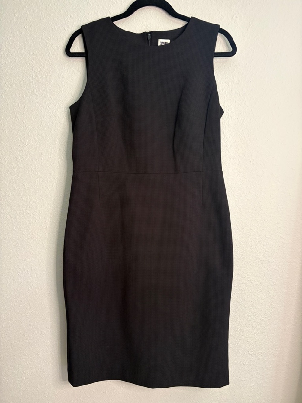 Anne Klein Black Sleeveless Midi Sheath Dress, Women’s 6